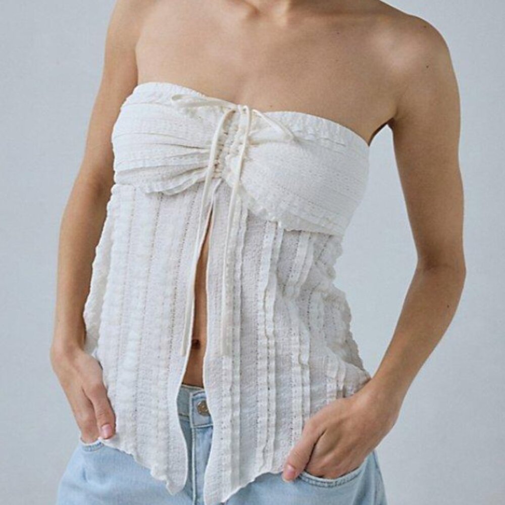 Urban Outfitters Eloise Convertible Split Front Top